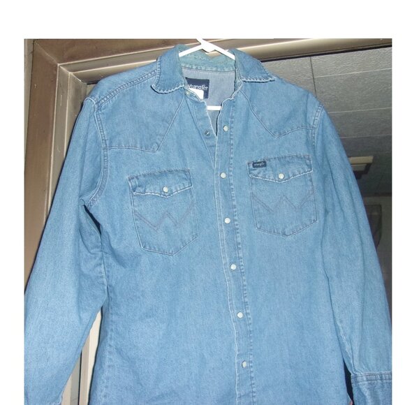 Wrangler Mens Snap Button Shirt Size Medium - Picture 1 of 8